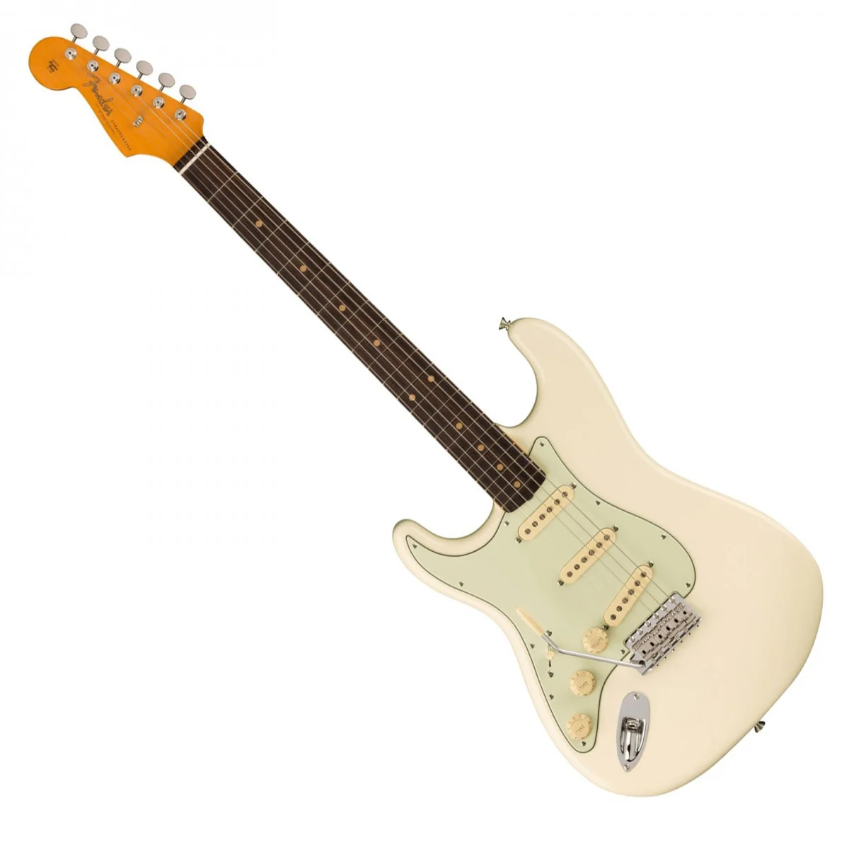 FENDER AMERICAN VINTAGE II 1961 STRATOCASTER LH RW GUITARRA ELECTRICA OLYMPIC WHITE PARA ZURDOS - Image 7