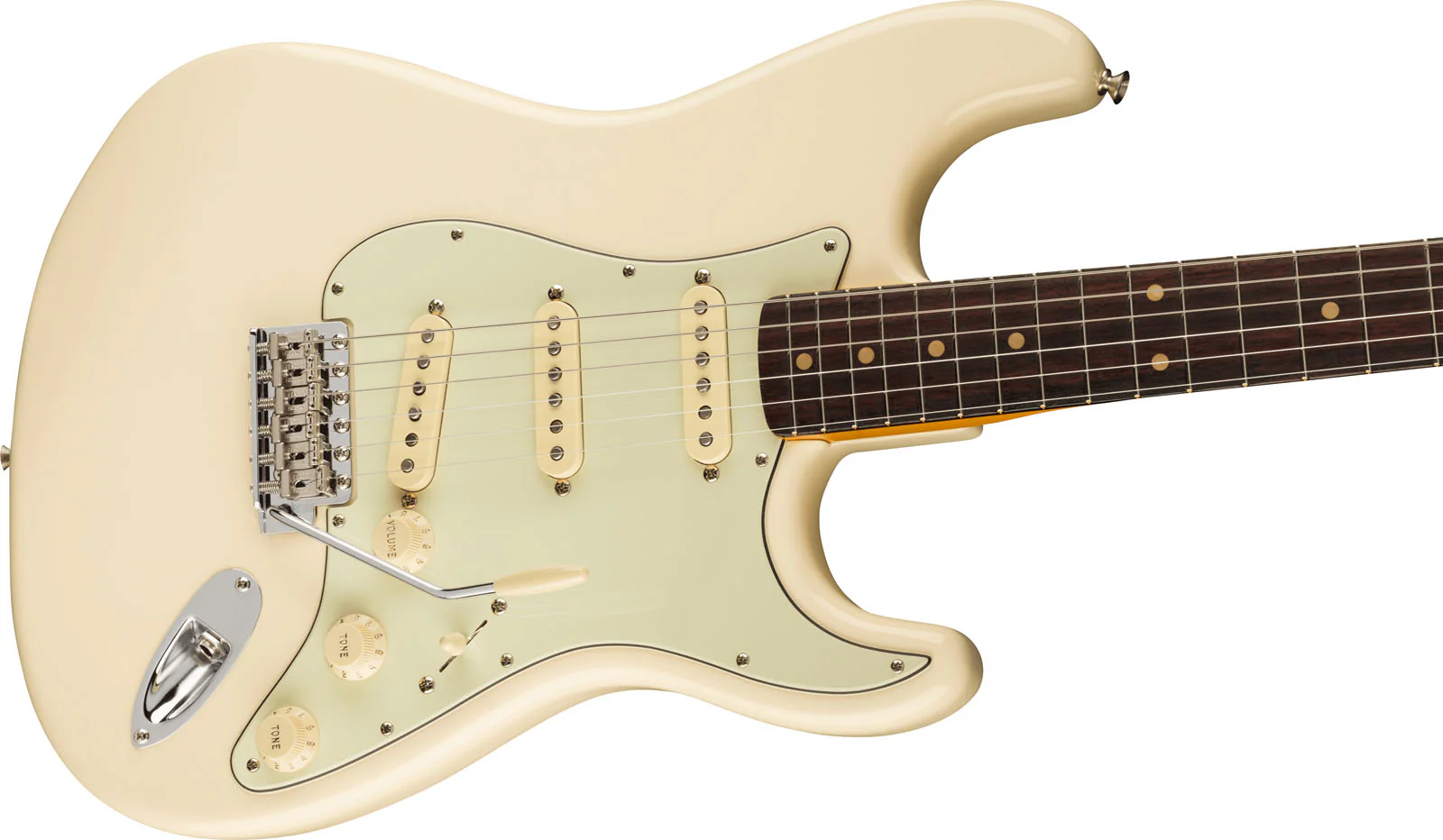 FENDER AMERICAN VINTAGE II 1961 STRATOCASTER RW GUITARRA ELECTRICA OLYMPIC WHITE - Image 3