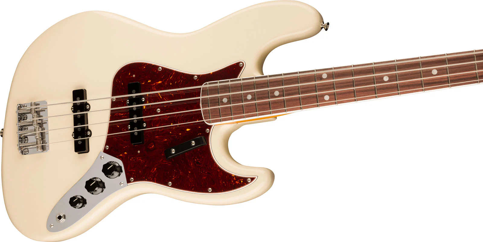 FENDER AMERICAN VINTAGE II 1966 JAZZ BASS RW BAJO ELECTRICO OLYMPIC WHITE - Image 3