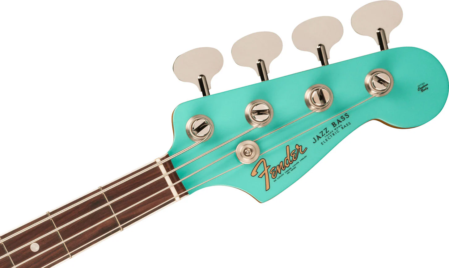 FENDER AMERICAN VINTAGE II 1966 JAZZ BASS RW BAJO ELECTRICO SEA FOAM GREEN - Image 5