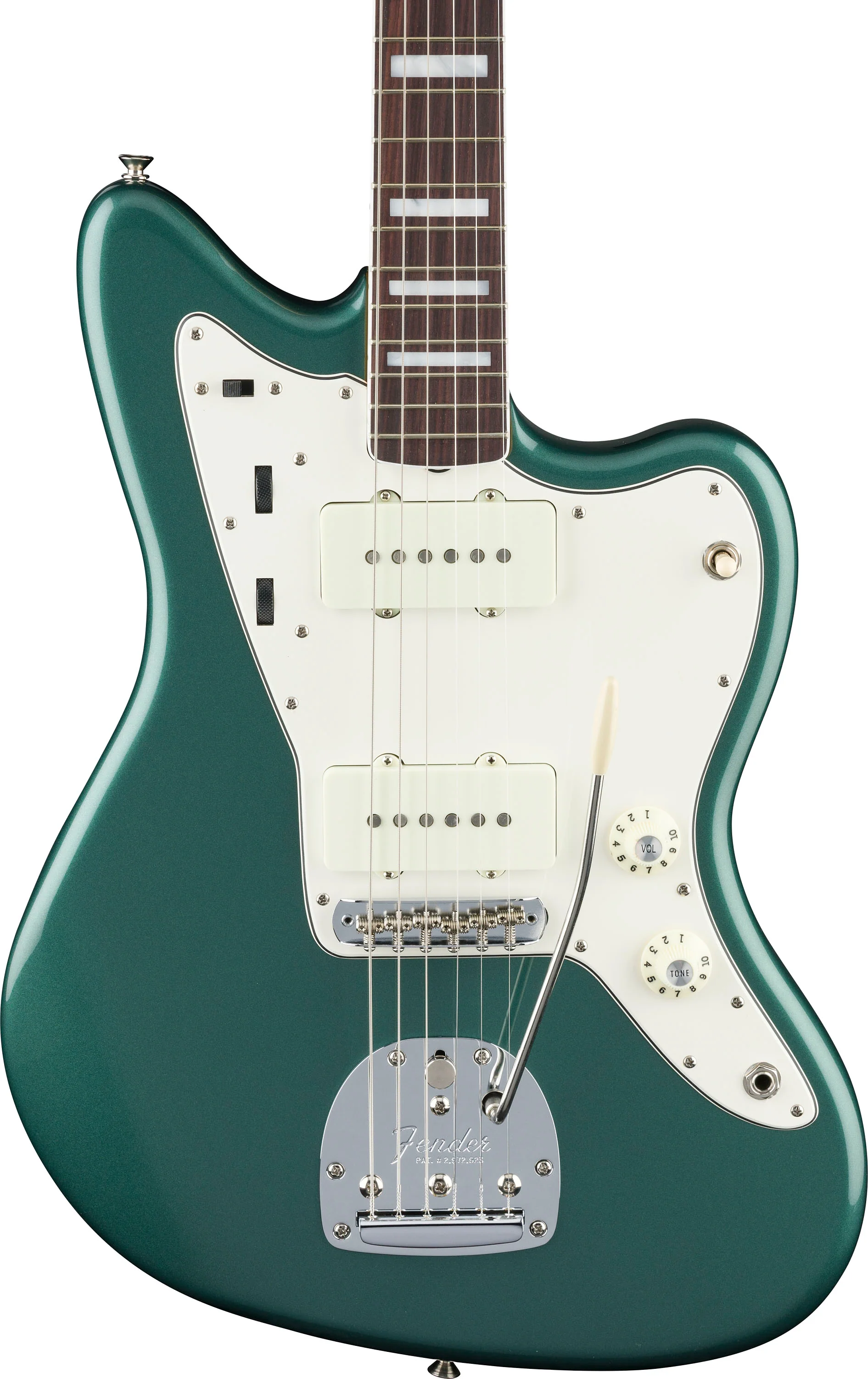 FENDER AMERICAN VINTAGE II 1966 JAZZMASTER RW GUITARRA ELECTRICA SHERWOOD GREEN METALLIC - Image 3