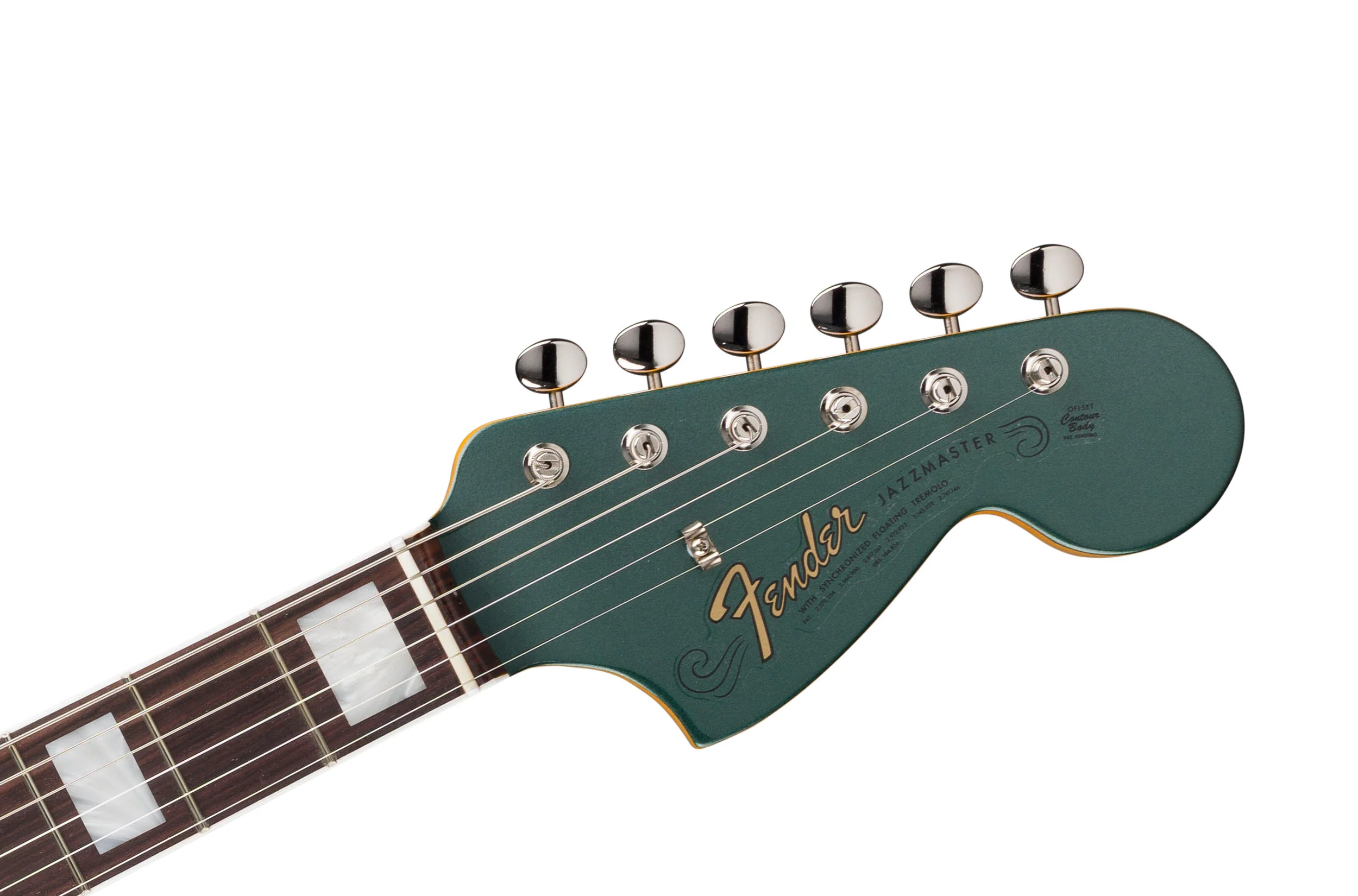 FENDER AMERICAN VINTAGE II 1966 JAZZMASTER RW GUITARRA ELECTRICA SHERWOOD GREEN METALLIC - Image 4