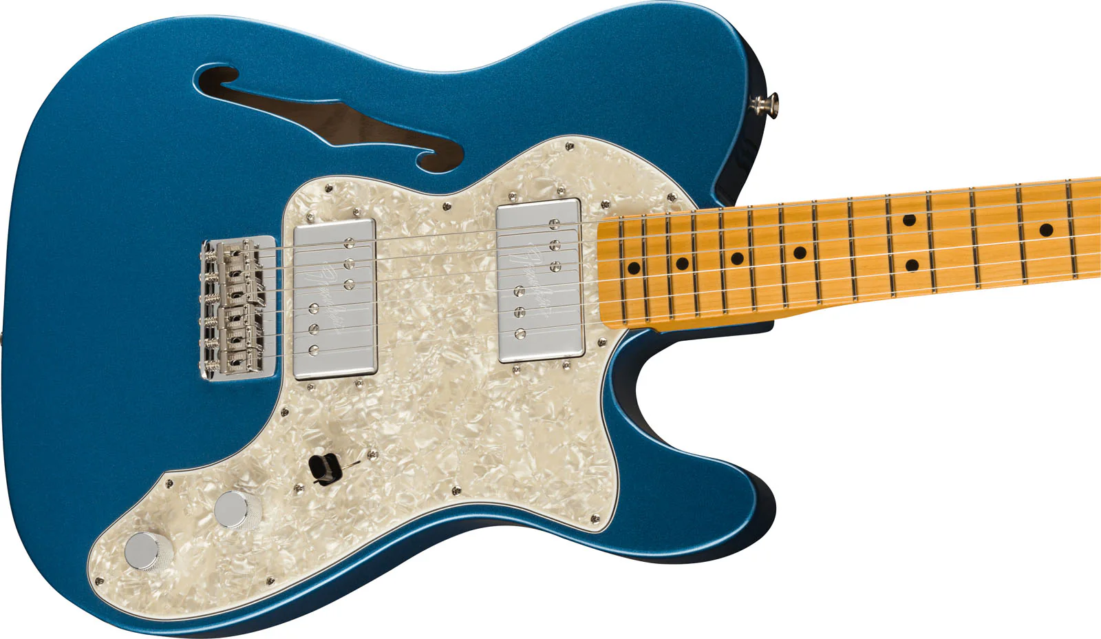 FENDER AMERICAN VINTAGE II 1972 TELECASTER THINLINE MN GUITARRA ELECTRICA LAKE PLACID BLUE - Image 3