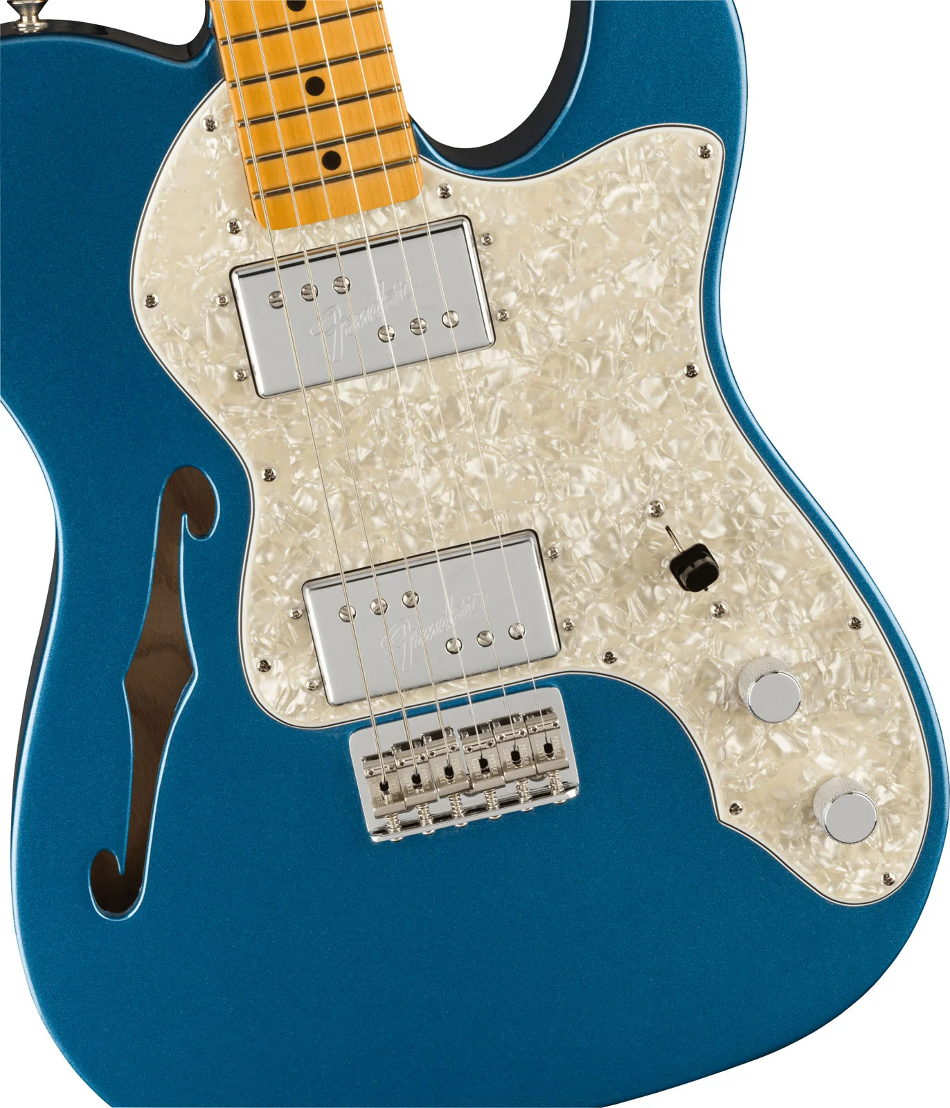 FENDER AMERICAN VINTAGE II 1972 TELECASTER THINLINE MN GUITARRA ELECTRICA LAKE PLACID BLUE - Image 4
