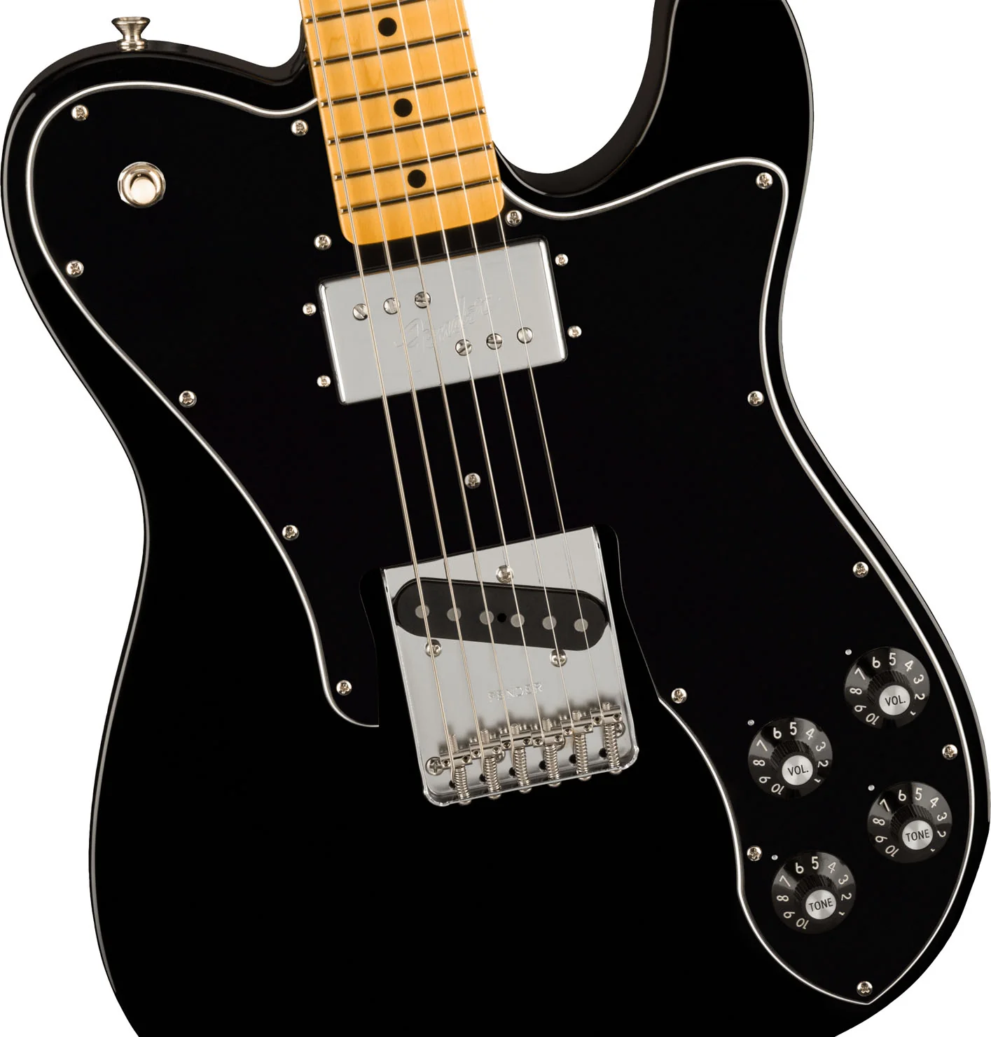 FENDER AMERICAN VINTAGE II 1977 TELECASTER CUSTOM MN GUITARRA ELECTRICA NEGRA - Image 3
