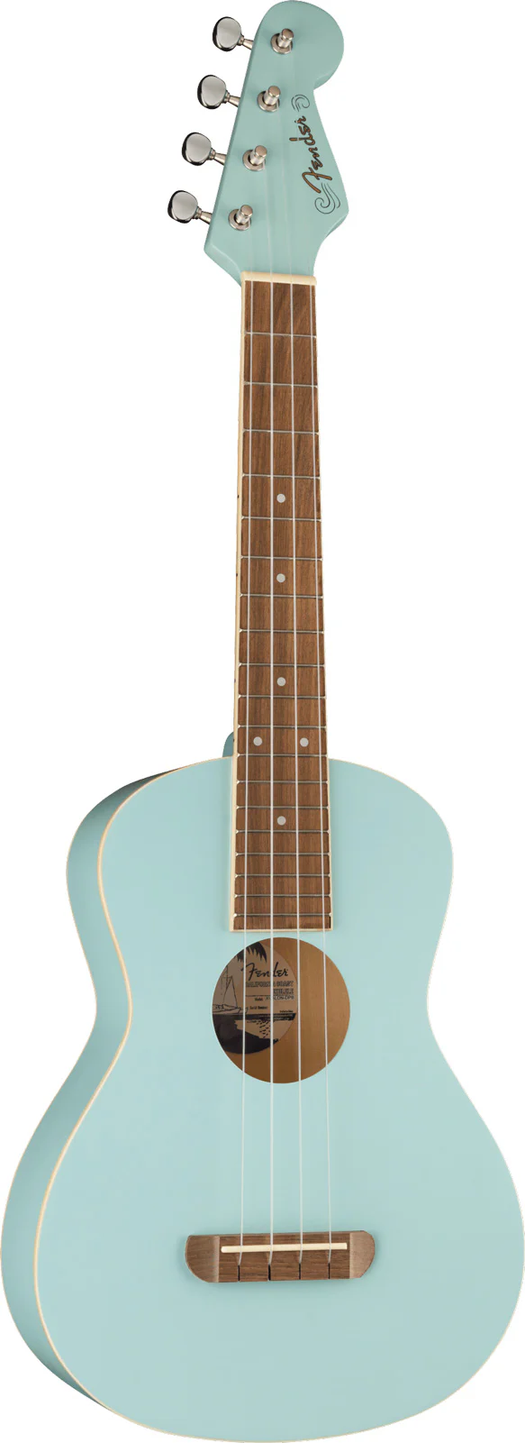 FENDER AVALON UKELELE TENOR DAPHNE BLUE. - Image 3