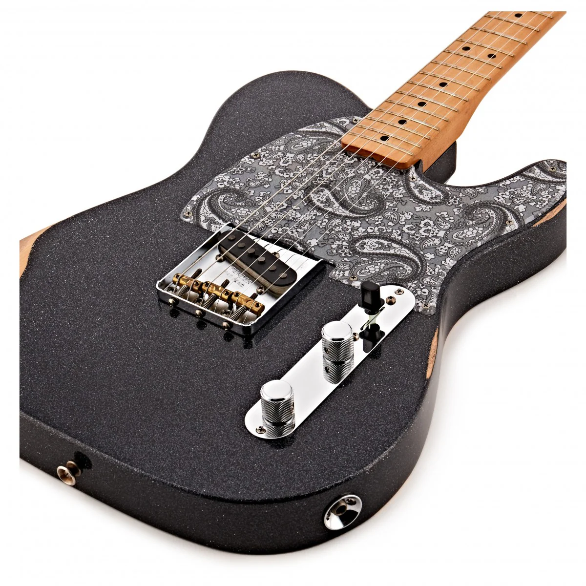 FENDER BRAD PAISLEY ESQUIRE MN GUITARRA ELECTRICA BLACK SPARKLE - Image 10