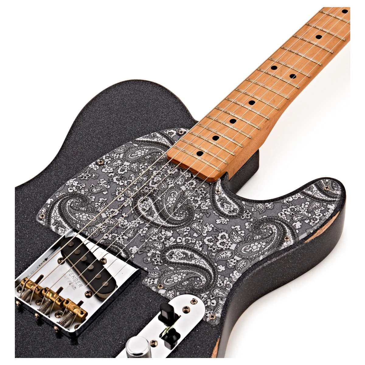 FENDER BRAD PAISLEY ESQUIRE MN GUITARRA ELECTRICA BLACK SPARKLE - Image 11
