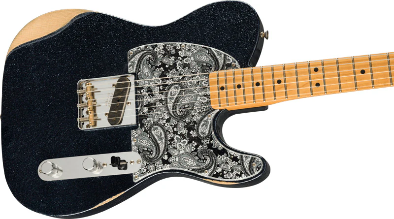 FENDER BRAD PAISLEY ESQUIRE MN GUITARRA ELECTRICA BLACK SPARKLE - Image 3