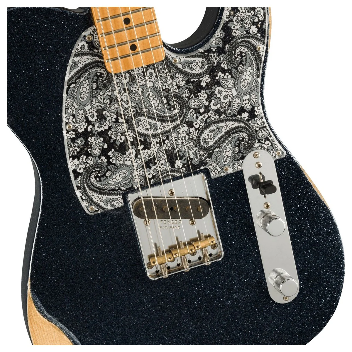 FENDER BRAD PAISLEY ESQUIRE MN GUITARRA ELECTRICA BLACK SPARKLE - Image 4