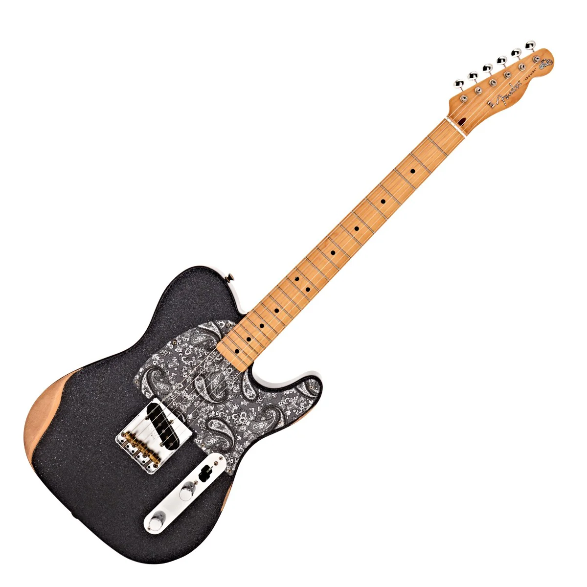 FENDER BRAD PAISLEY ESQUIRE MN GUITARRA ELECTRICA BLACK SPARKLE - Image 7