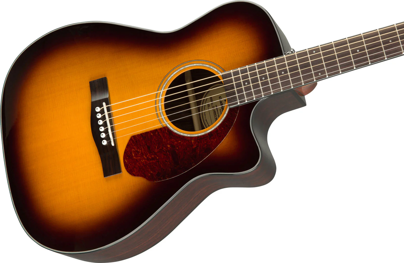 FENDER CC140SCE CONCERT GUITARRA ELECTROACUSTICA SUNBURST CON ESTUCHE - Image 4