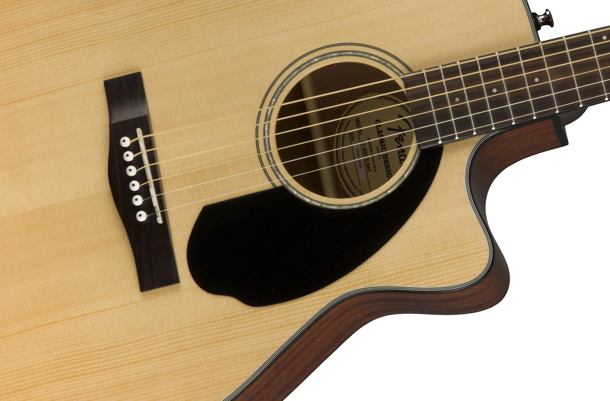 FENDER CC60SCE WN GUITARRA ELECTROACUSTICA CONCIERTO NATURAL - Image 5