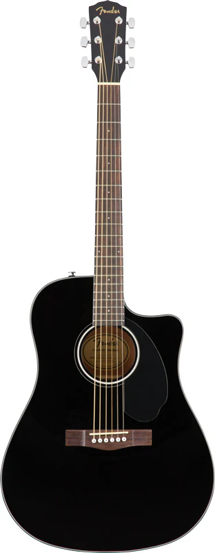 FENDER CD60SCE BLK WN GUITARRA ELECTROACUSTICA DREADNOUGHT NEGRA