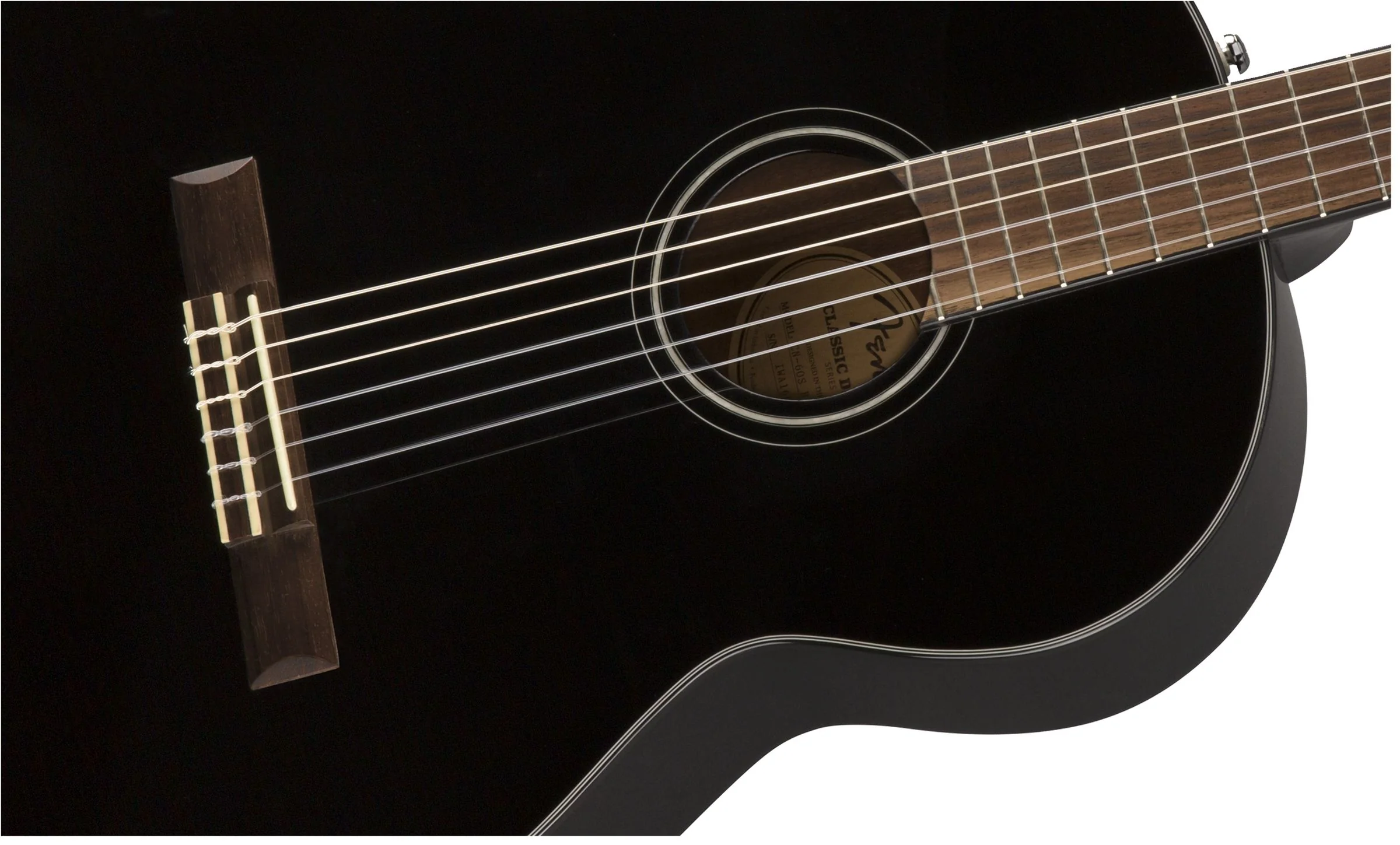 FENDER CN60S BLK GUITARRA ESPAÑOLA NEGRA - Image 5
