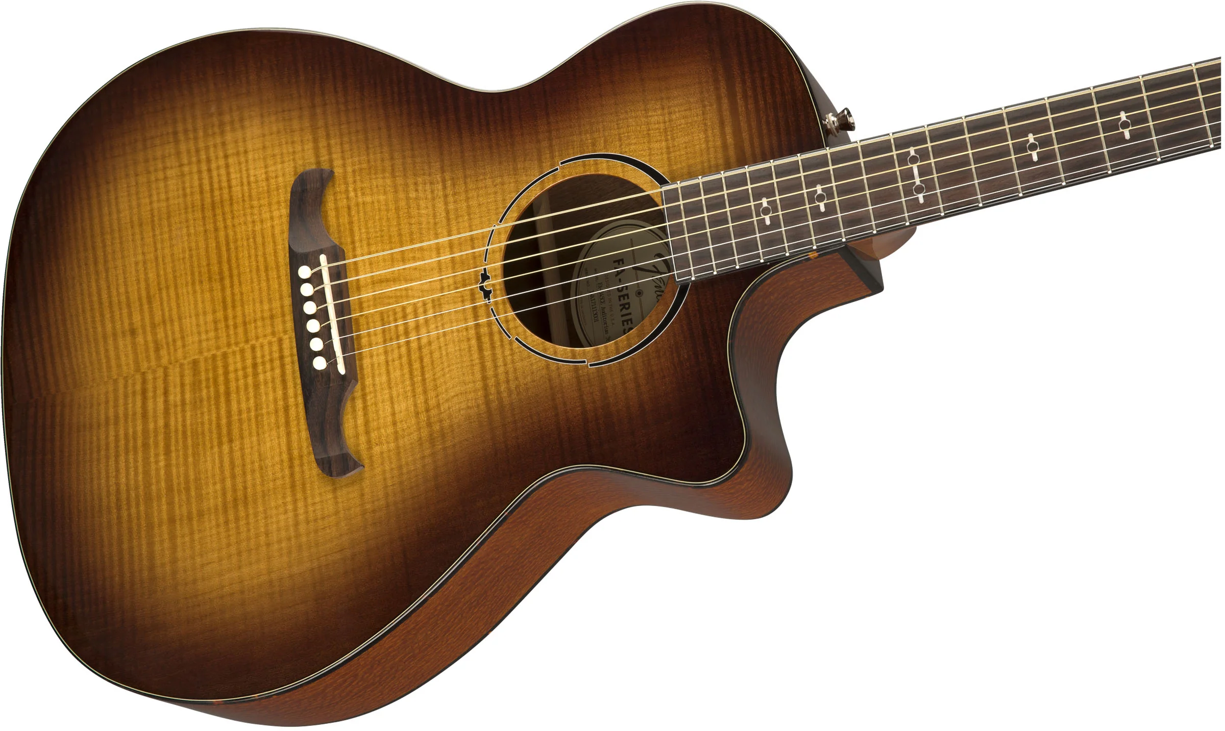 FENDER FA345CE IL GUITARRA ACUSTICA AUDITORIO 3 TONOS TEA BURST. - Image 4