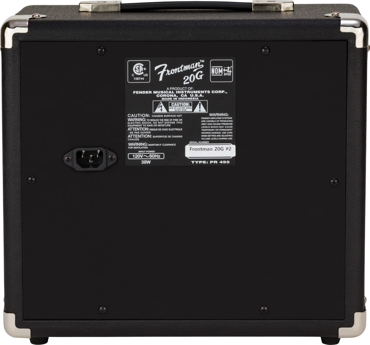FENDER FRONTMAN 20G BLACK AMPLIFICADOR COMBO GUITARRA - Image 3