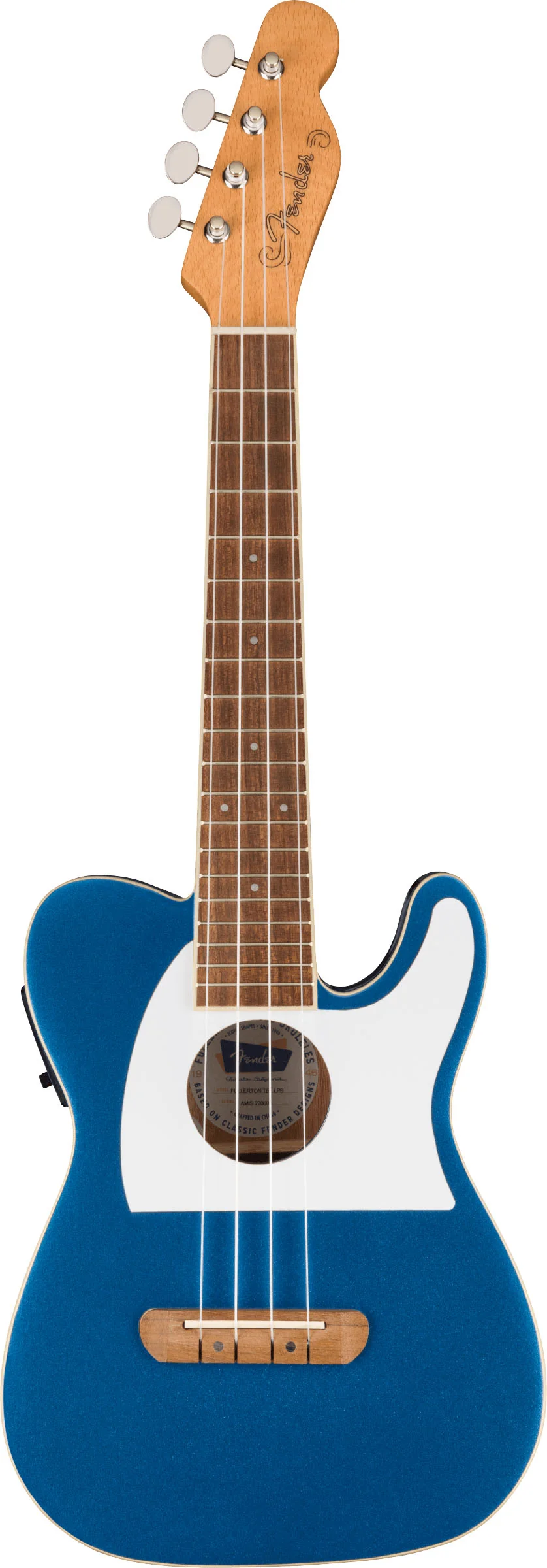 FENDER FULLERTON TELECASTER WN UKELELE ELECTRIFICADO LAKE PLACID BLUE