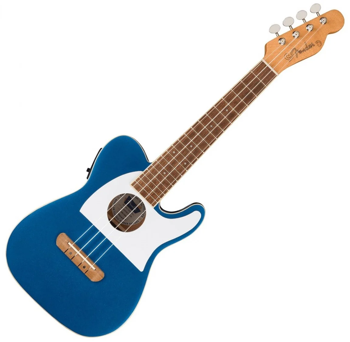 FENDER FULLERTON TELECASTER WN UKELELE ELECTRIFICADO LAKE PLACID BLUE - Image 8