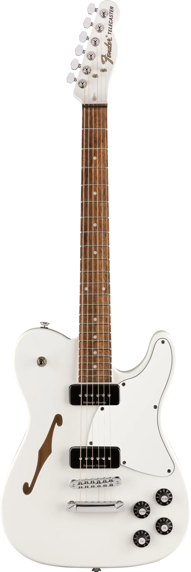 FENDER JA90 JIM ADKINS TELECASTER THINLINE IL GUITARRA ELECTRICA BLANCA