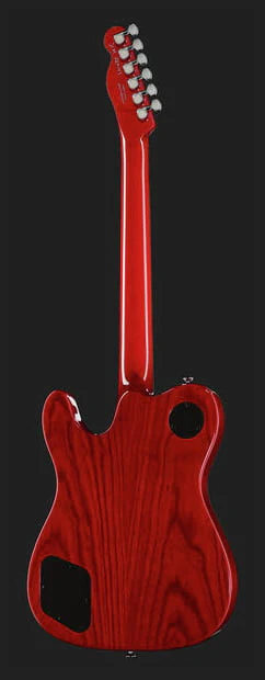FENDER JA90 JIM ADKINS TELECASTER THINLINE IL GUITARRA ELECTRICA CRIMSON RED TRANSPARENT - Image 10