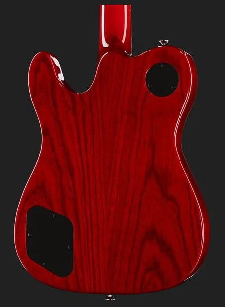 FENDER JA90 JIM ADKINS TELECASTER THINLINE IL GUITARRA ELECTRICA CRIMSON RED TRANSPARENT - Image 12