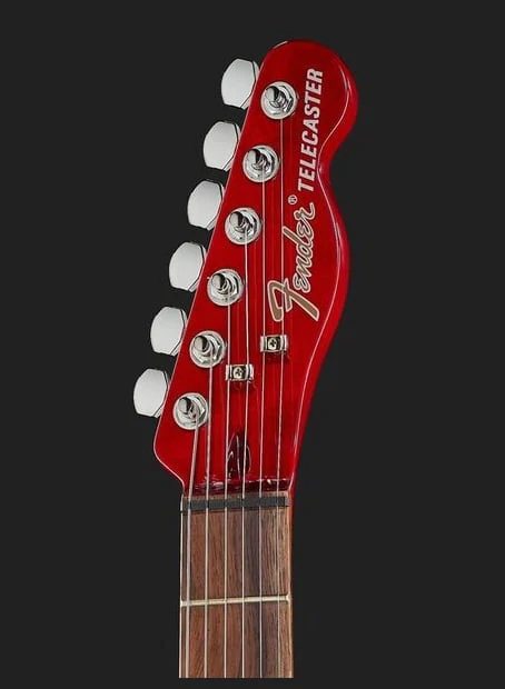 FENDER JA90 JIM ADKINS TELECASTER THINLINE IL GUITARRA ELECTRICA CRIMSON RED TRANSPARENT - Image 13
