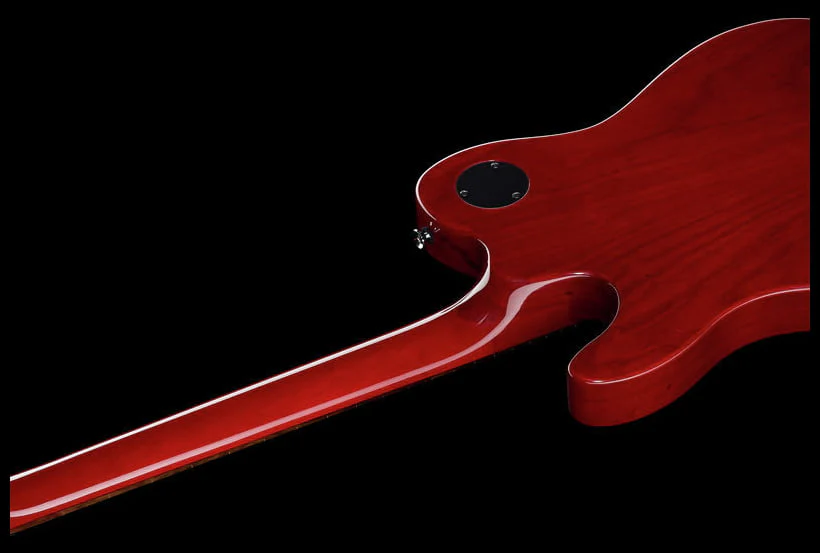 FENDER JA90 JIM ADKINS TELECASTER THINLINE IL GUITARRA ELECTRICA CRIMSON RED TRANSPARENT - Image 17