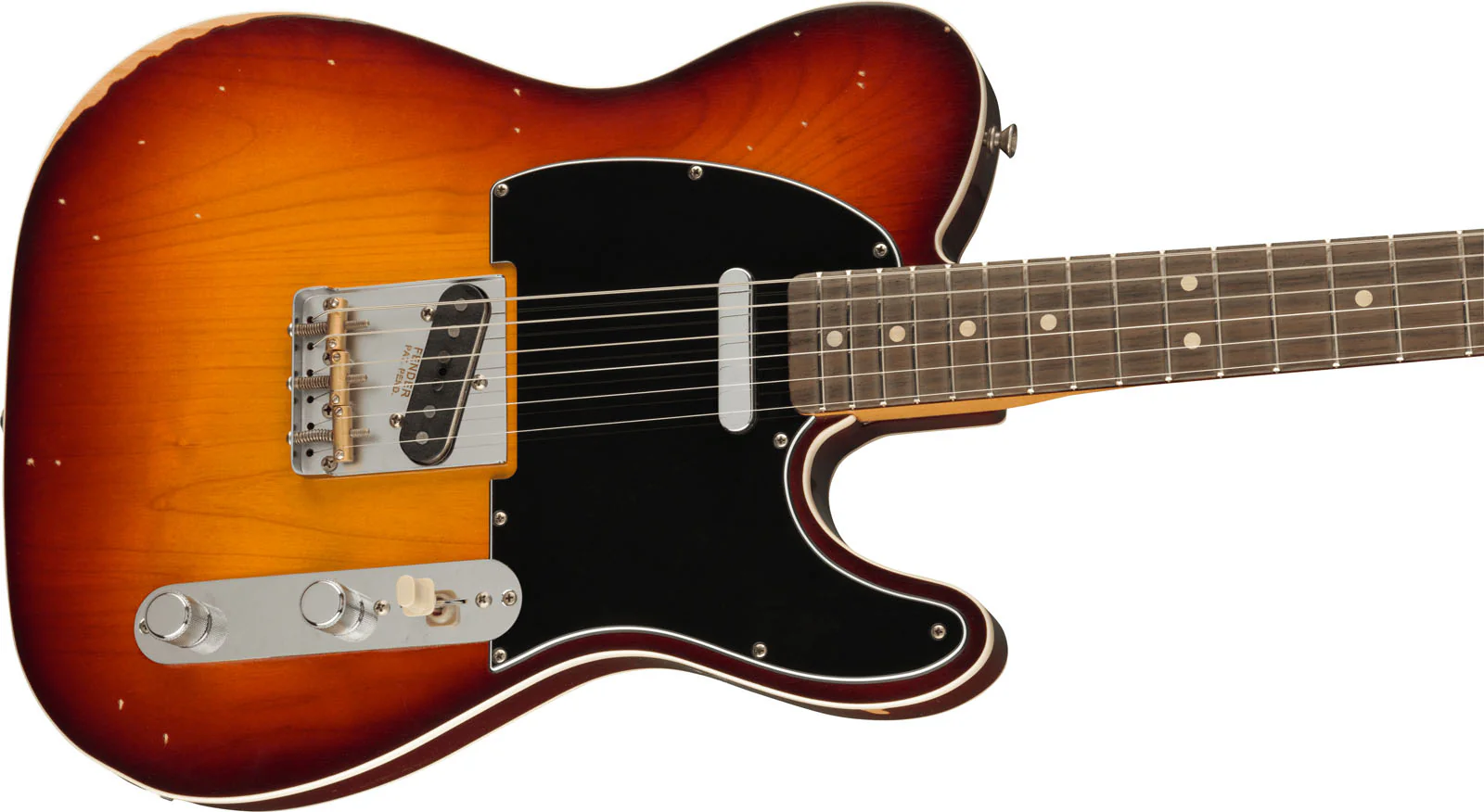 FENDER JASON ISBELL CUSTOM TELECASTER RW GUITARRA ELECTRICA 3 COLOR CHOCOLATE BURST - Image 3