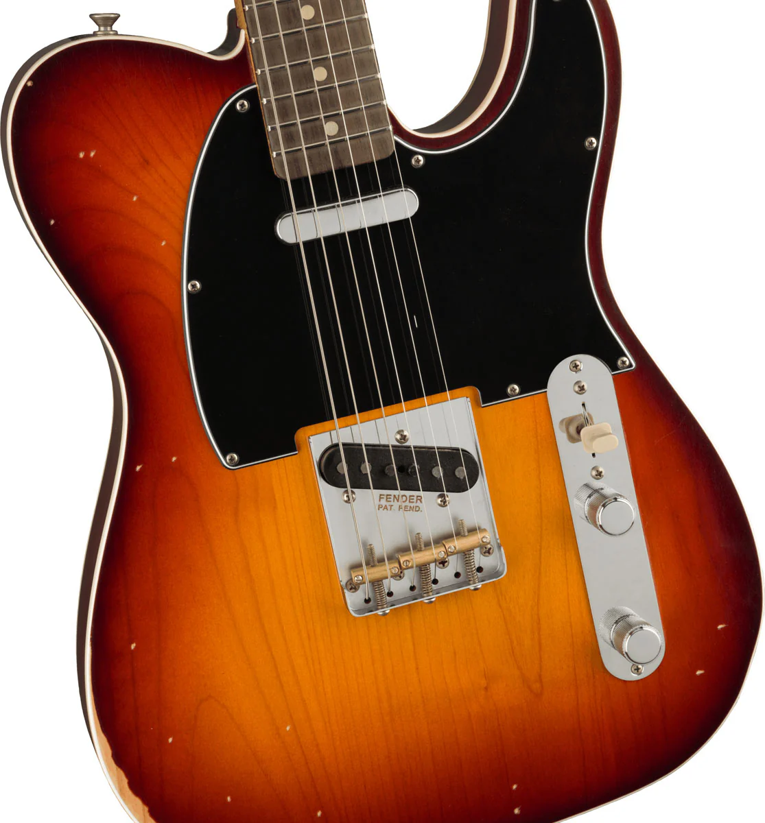 FENDER JASON ISBELL CUSTOM TELECASTER RW GUITARRA ELECTRICA 3 COLOR CHOCOLATE BURST - Image 4