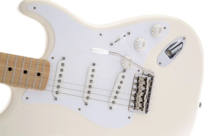 FENDER JIMMIE VAUGHAN TEX MEX STRATOCASTER MN GUITARRA ELECTRICA OLYMPIC WHITE - Image 4