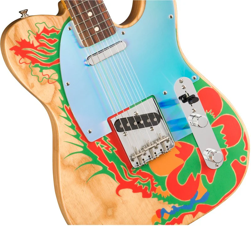 FENDER JIMMY PAGE TELECASTER RW GUITARRA ELECTRICA NATURAL DRAGON - Image 4