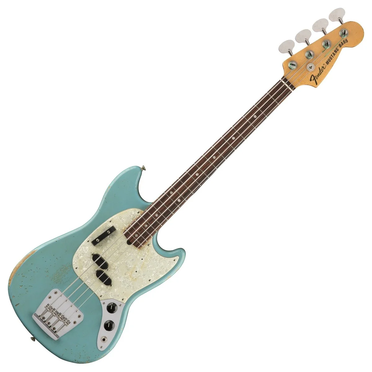 FENDER JMJ ROAD WORN MUSTANG BASS RW BAJO ELECTRICO FADED DAPHNE BLUE - Image 7
