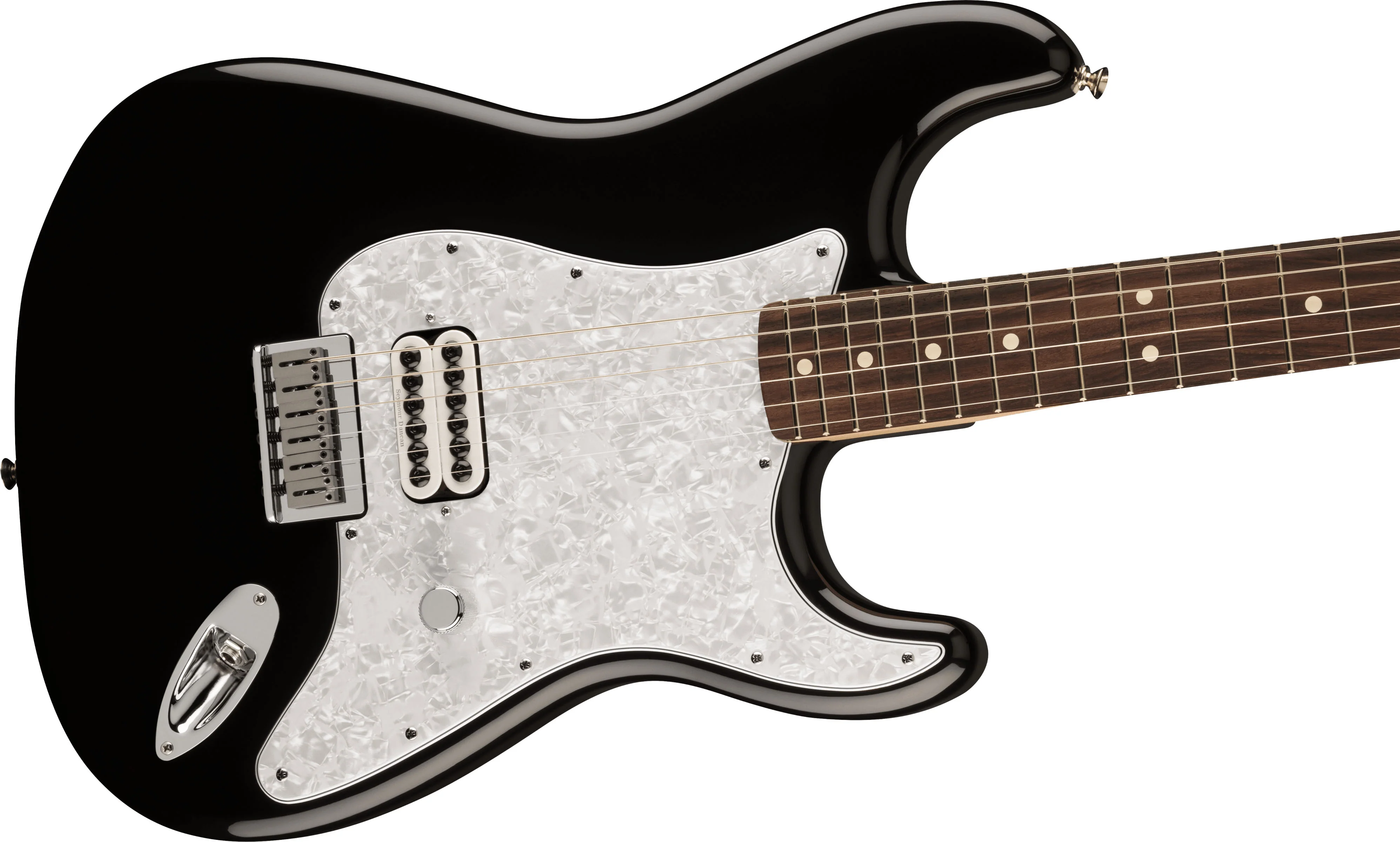 FENDER LIMITED EDITION TOM DELONGE STRATOCASTER RW GUITARRA ELECTRICA NEGRA - Image 3
