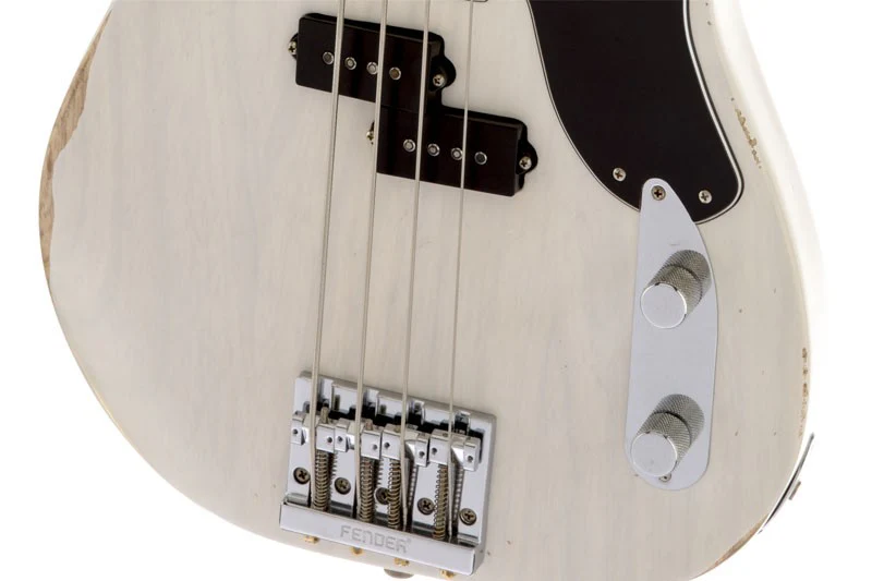 FENDER MIKE DIRNT ROAD WORN PRECISION BASS RW BAJO ELECTRICO WHITE BLONDE - Image 4