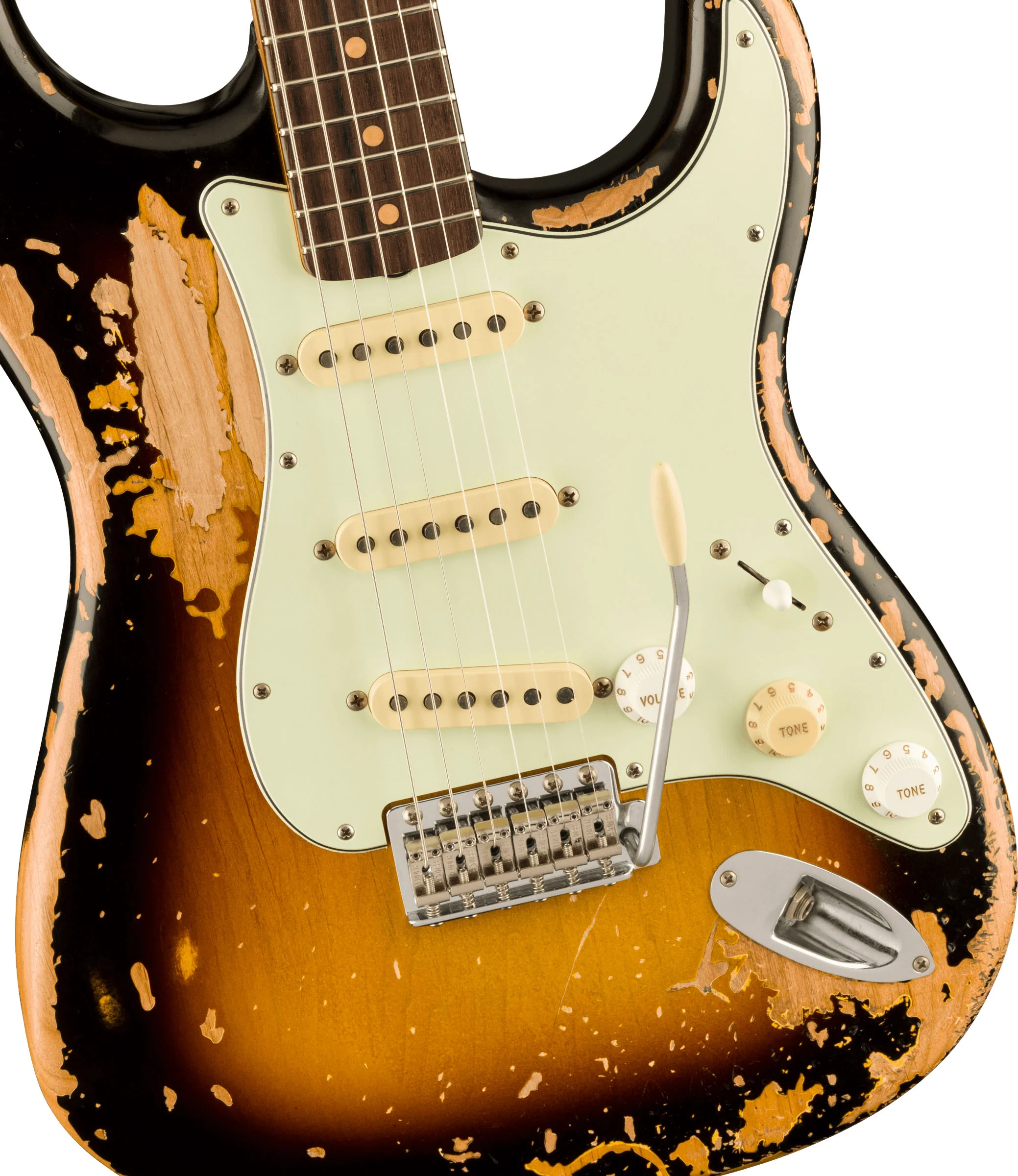 FENDER MIKE MCCREADY STRATOCASTER RW GUITARRA ELECTRICA 3 COLORES SUNBURST - Image 4