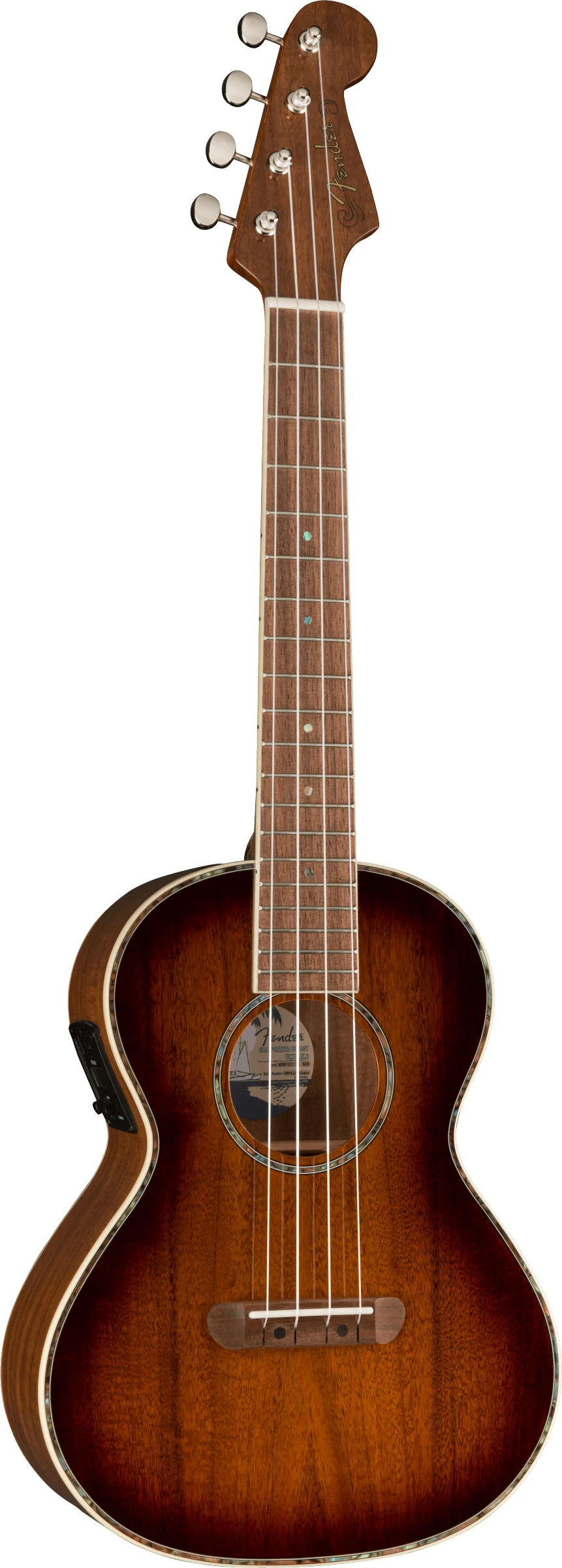 FENDER MONTECITO UKELELE ELECTRIFICADO TENOR SHADED EDGE BURST - Image 2