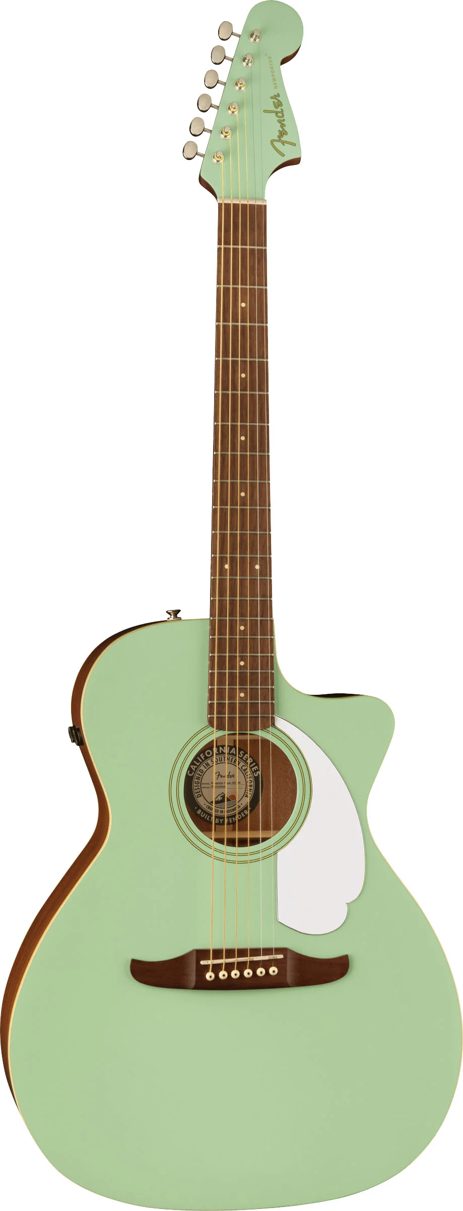 FENDER NEWPORTER PLAYER WN GUITARRA ELECTROACUSTICA SURF GREEN - Image 2