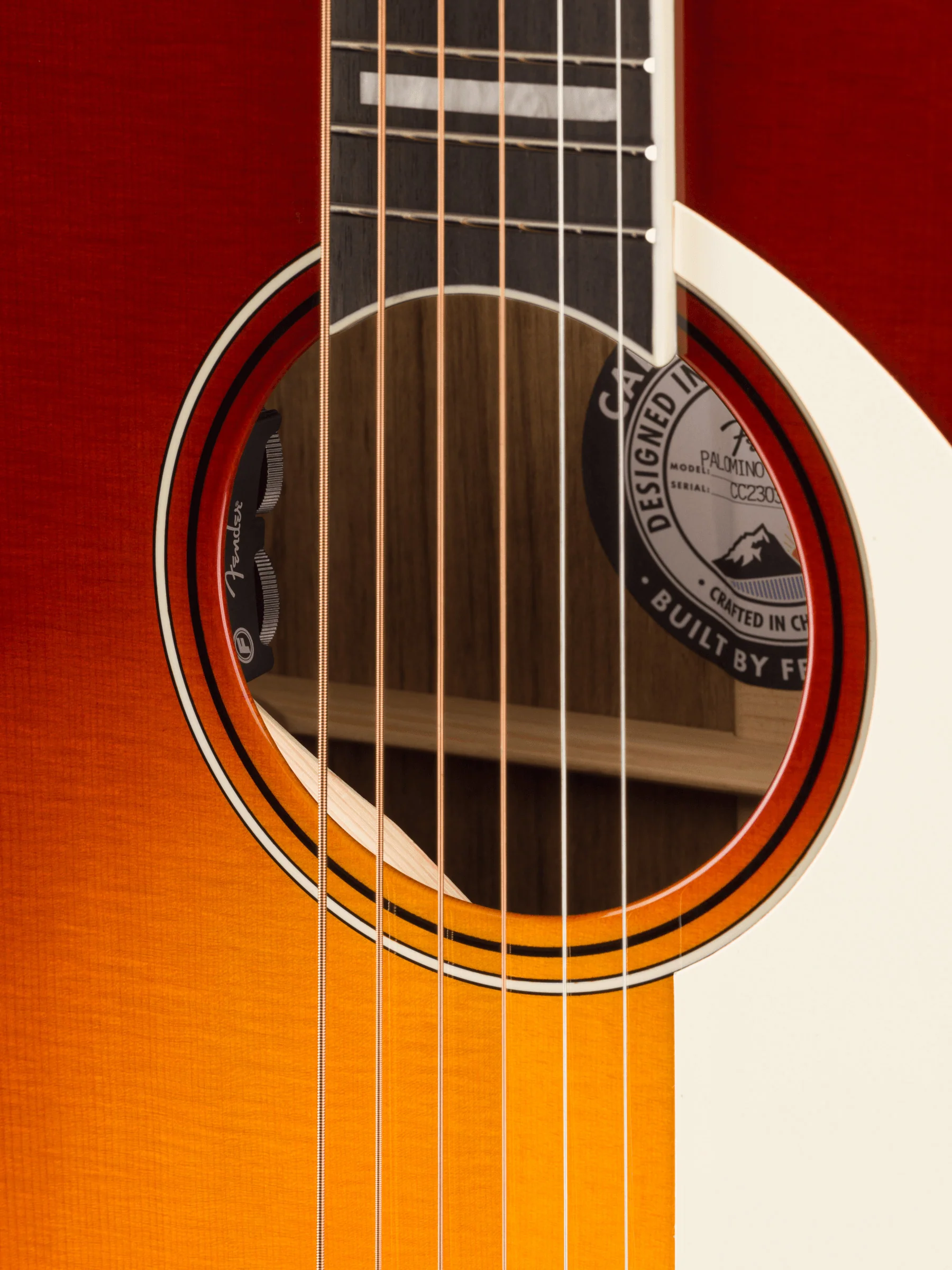 FENDER PALOMINO VINTAGE OV GUITARRA ELECTROACUSTICA SIENNA SUNBURST - Image 5