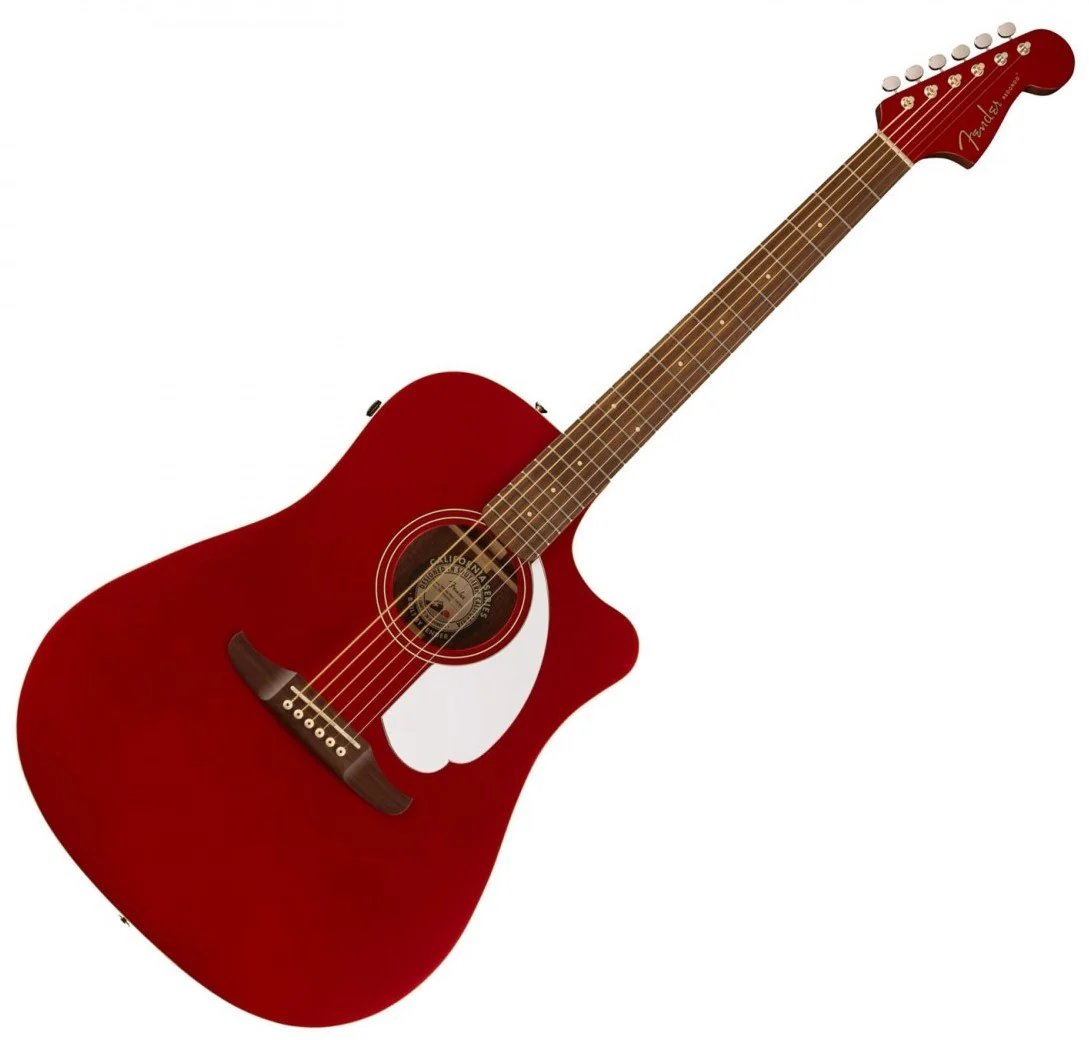 FENDER REDONDO PLAYER WN GUITARRA ELECTROACUSTICA CANDY APPLE RED - Image 8