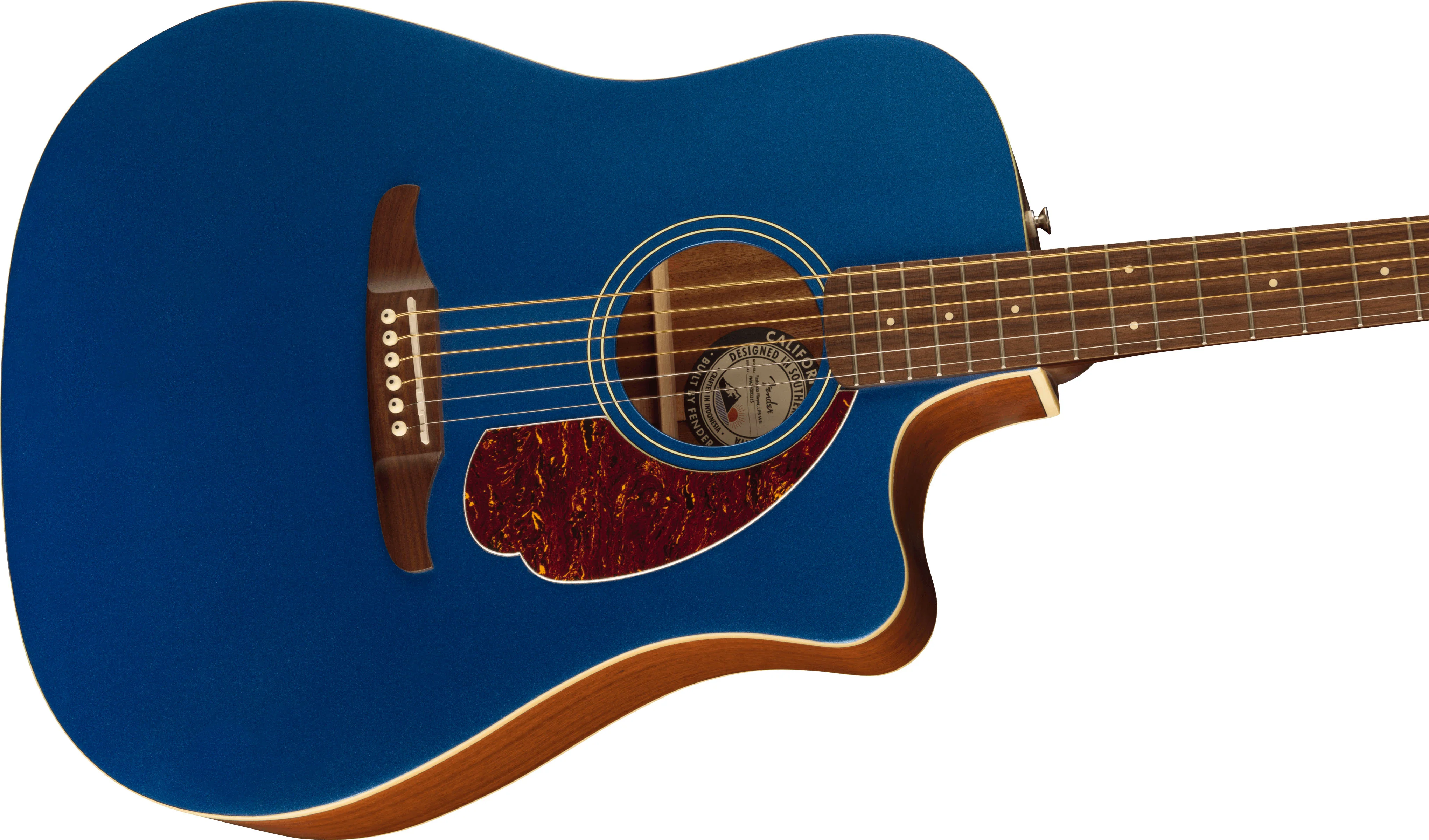 FENDER REDONDO PLAYER WN GUITARRA ELECTROACUSTICA LAKE PLACID BLUE - Image 4