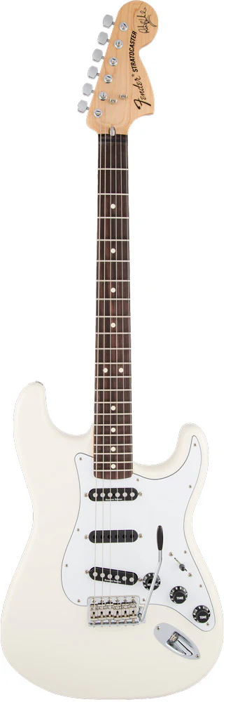 FENDER RITCHIE BLACKMORE STRATOCASTER RW GUITARRA ELECTRICA OLYMPIC WHITE