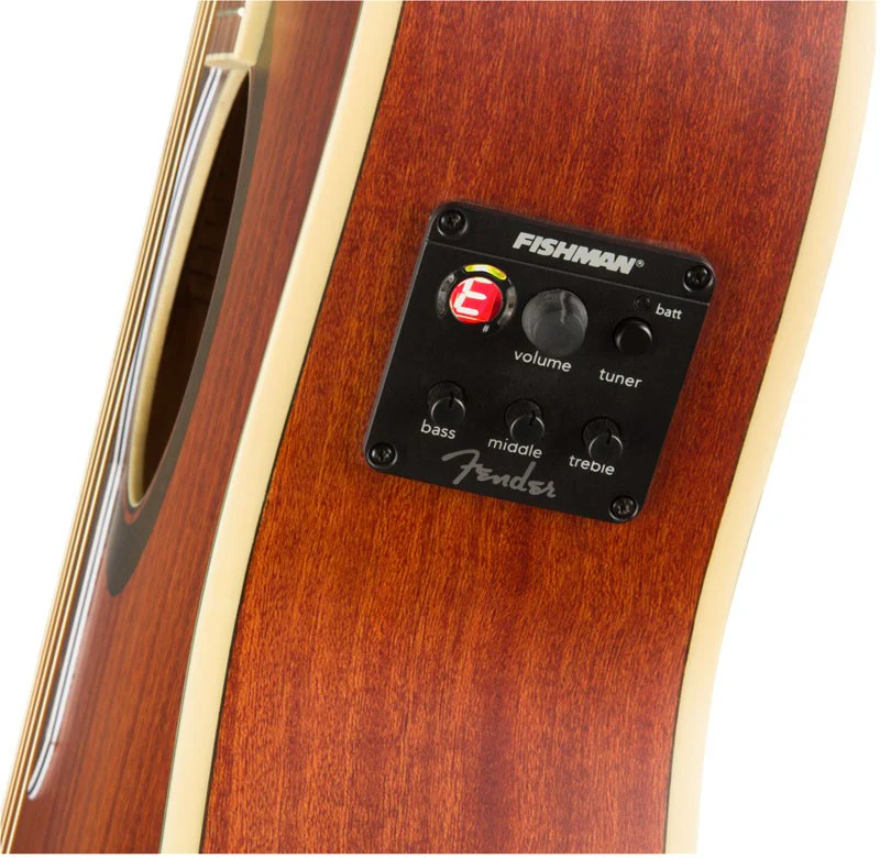 FENDER TIM ARMSTRONG HELLCAT LH GUITARRA ELECTROACUSTICA ZURDOS NATURAL - Image 5