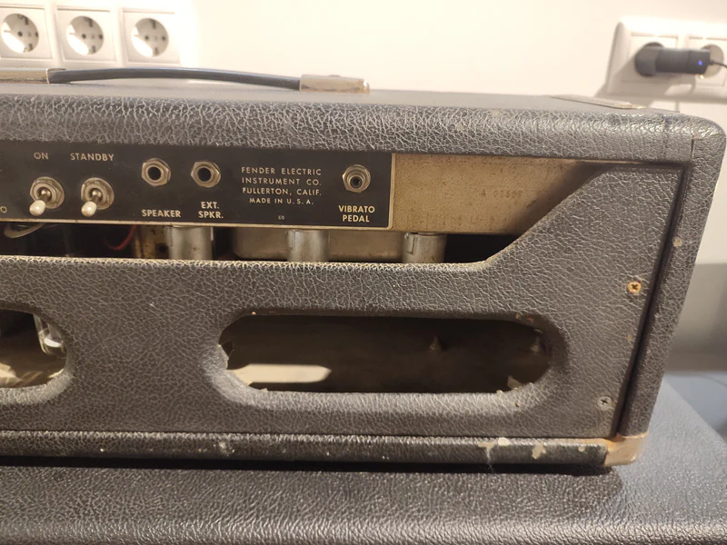 FENDER TREMOLUX 1964 AMPLIFICADOR CABEZAL GUITARRA. SEGUNDA MANO - Image 4