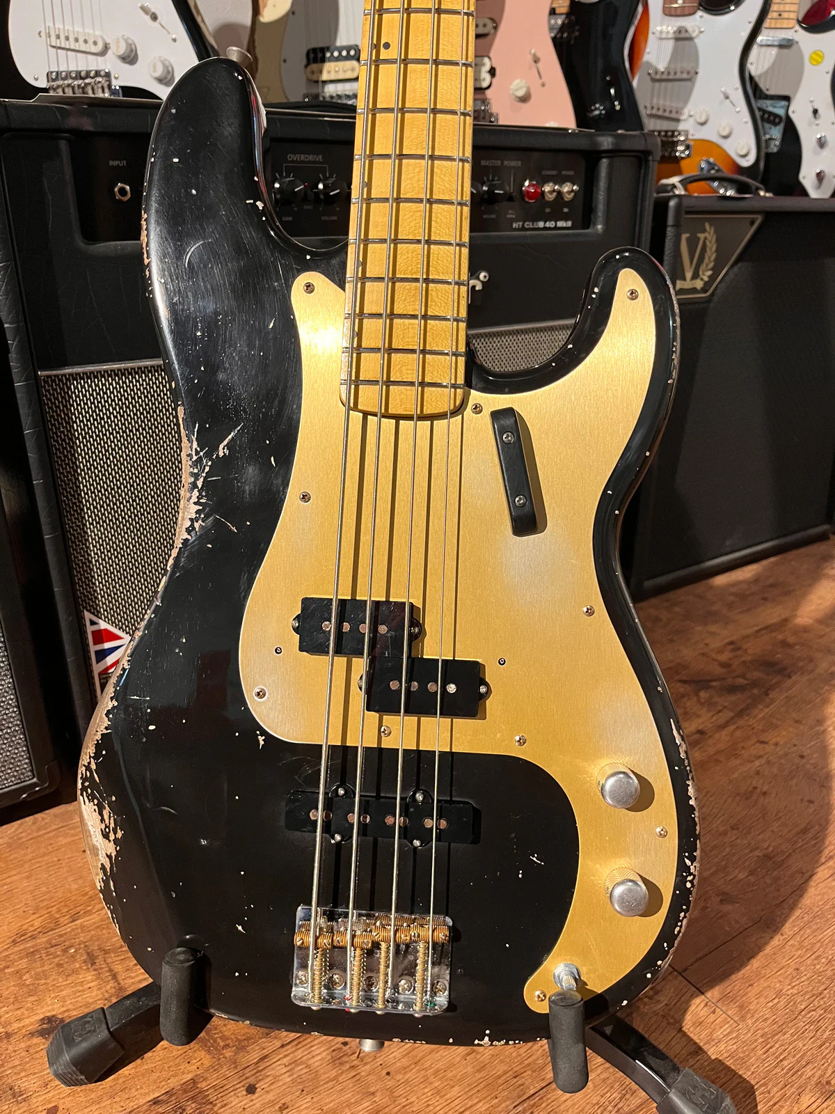 FRANCHIN GUITARS JUPITER STANDARD MN BAJO ELECTRICO NEGRO MEDIUM RELIC. - Image 2