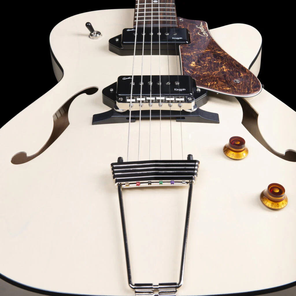 GODIN 5TH AVENUE TL KINGPIN P90 TC HG THINLINE GUITARRA ELECTRICA TRANS CREAM - Image 10