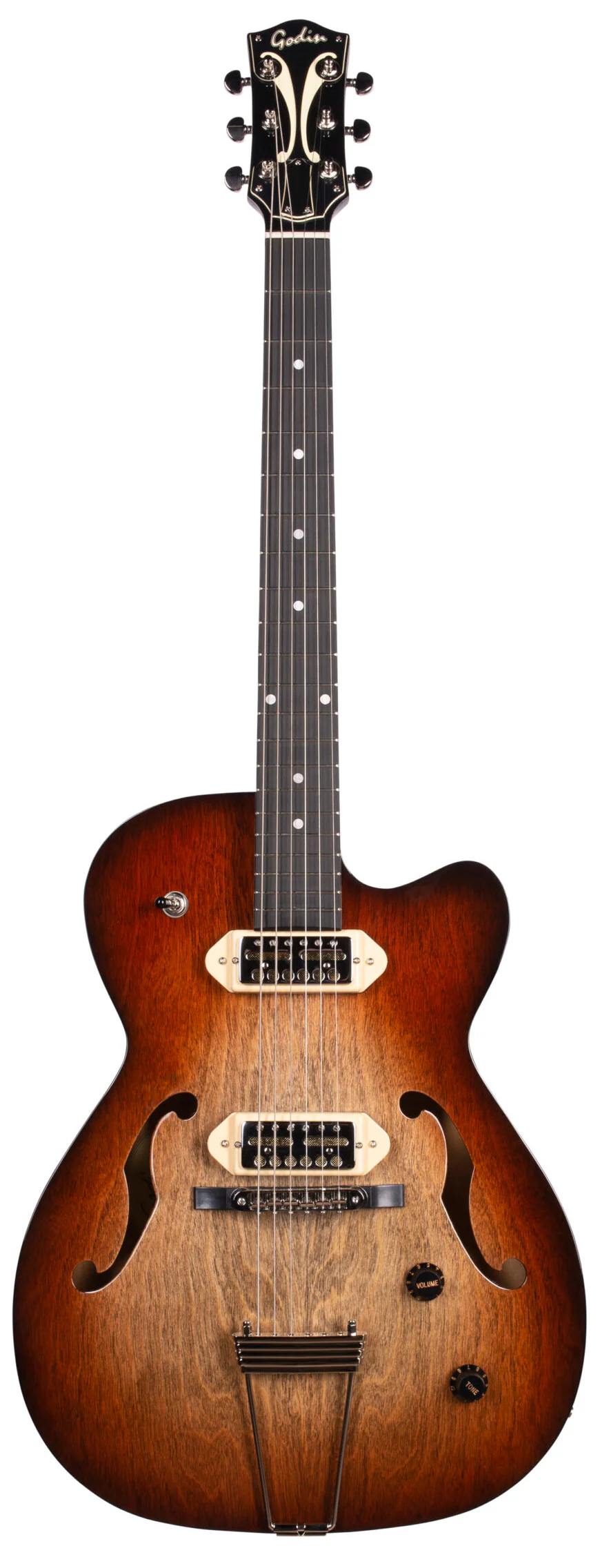 GODIN 5TH AVENUE TL VB HG THINLINE GUITARRA ELECTRICA VINTAGE BURST