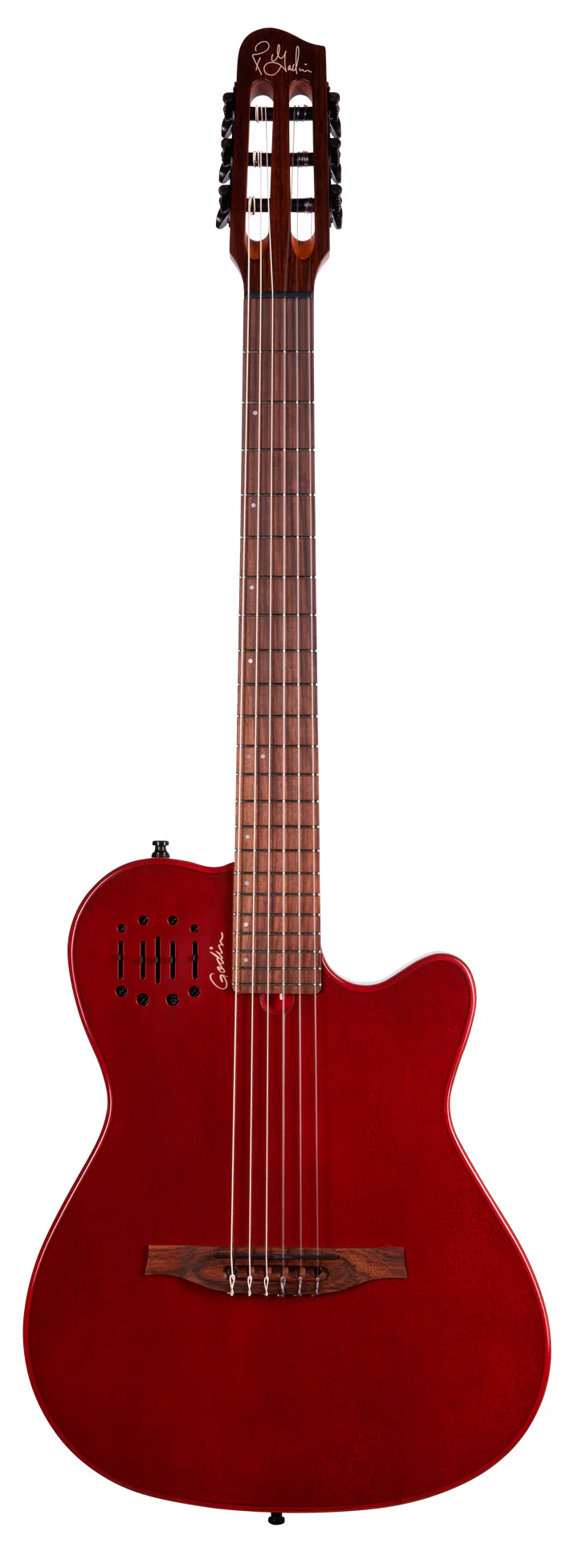 GODIN MULTIAC MUNDIAL ARD GUITARRA ESPAÑOLA ELECTRIFICADA AZTEK RED