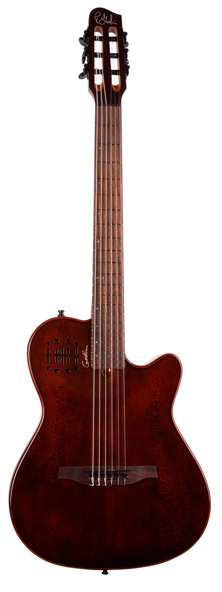 GODIN MULTIAC MUNDIAL KBS GUITARRA ESPAÑOLA ELECTRIFICADA KANYON BURST