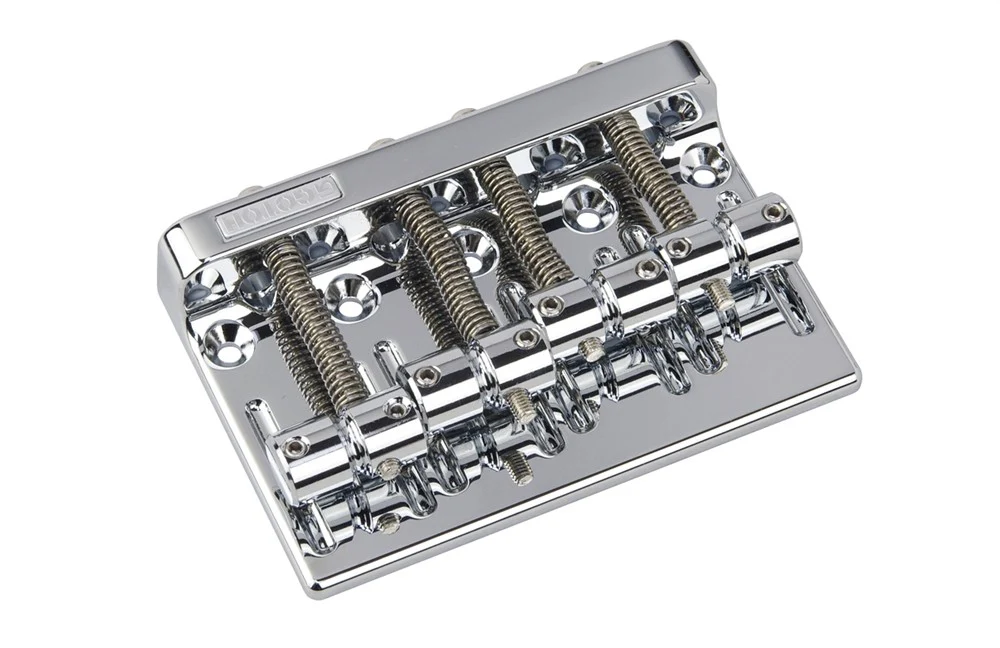 GOTOH BB0356010 201B4 BASS BRIDGE CHROME WITH SCREWS 2-1/4 STRING SPACING